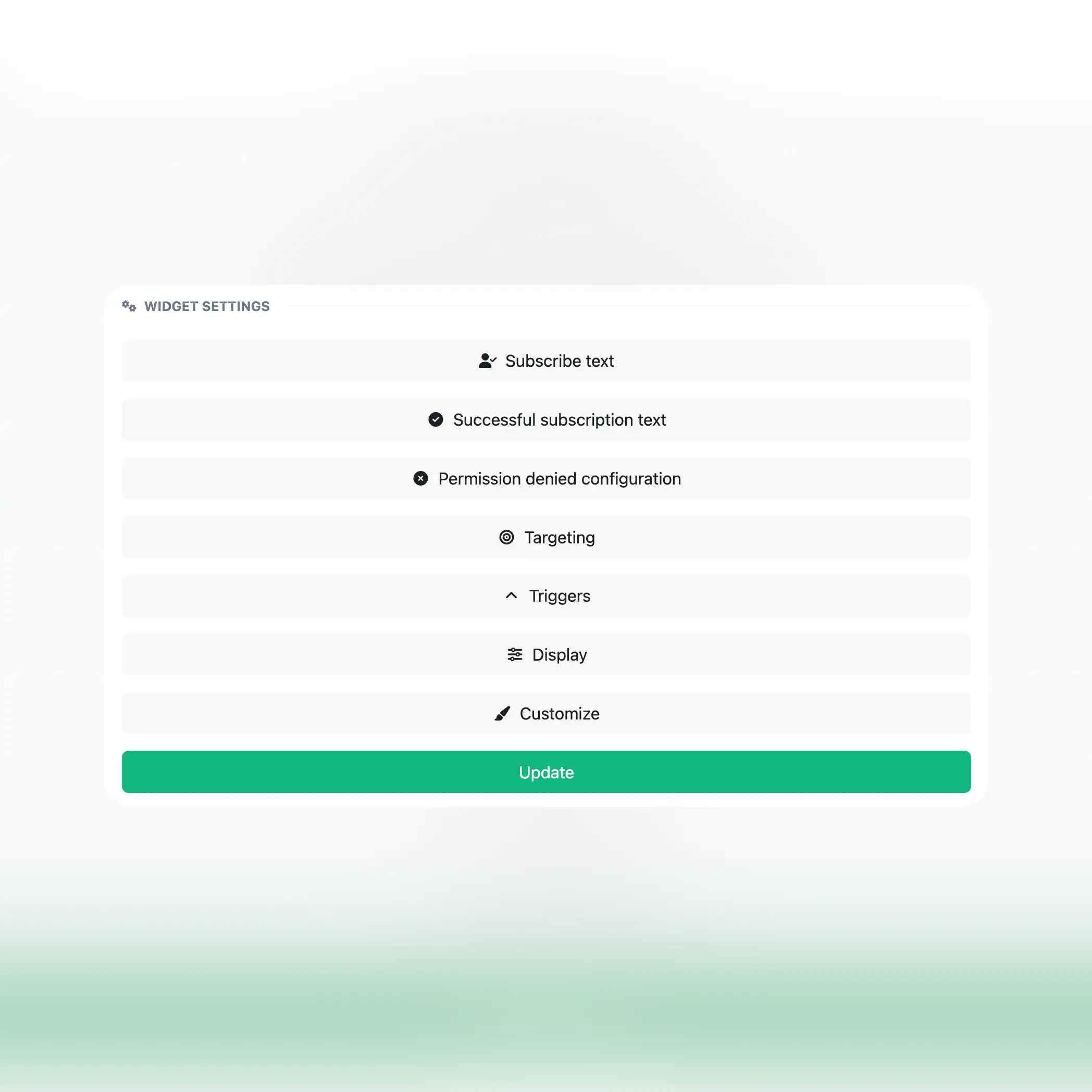 Скриншот расширенных настроек