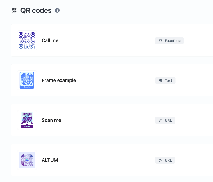 عکس از صفحه سیستم کد کیوآر برنامه